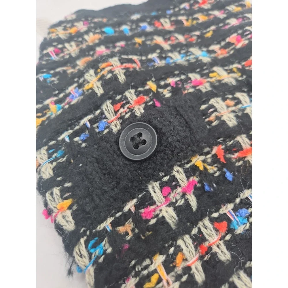 Bloomingdale's Aqua Dog Sweater Black Multi - Size SMALL MRSP $58 *NEW*